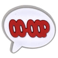 Delta Sigma Theta culture OO OOP speech bubble 144-08 Shoe Charm