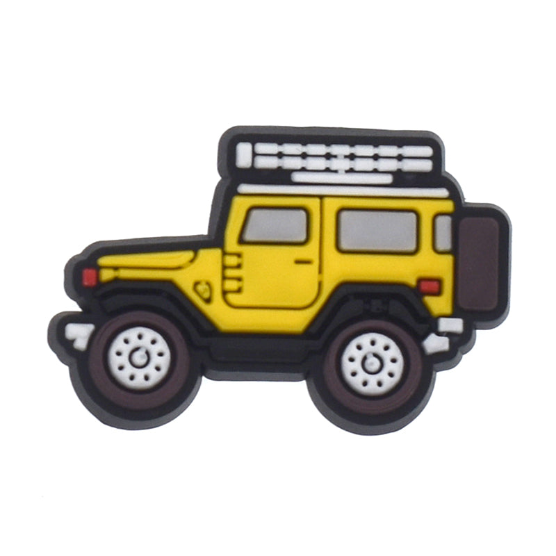 Yellow jeep 165-38 Shoe Charm