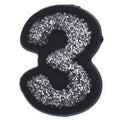 [product_title]0-9 NUMBERS SPARKLE SILVER ON BLACK