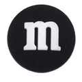 M and M's BLACK drag?e chocolate confectionery 28-16 Shoe Charm