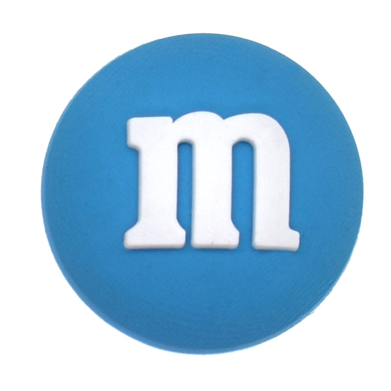 M and M's BLUE drag?e chocolate confectionery 28-17 Shoe Charm