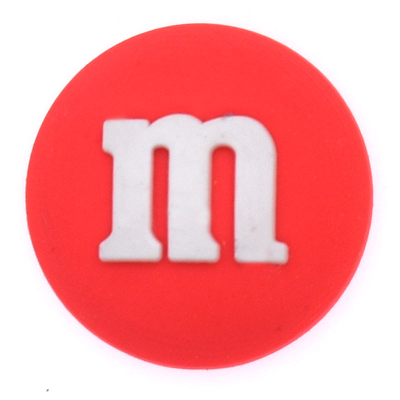 M and M's LIGHT RED drag?e chocolate confectionery 28-19 Shoe Charm
