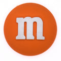 M and M's ORANGE drag?e chocolate confectionery 28-20 Shoe Charm