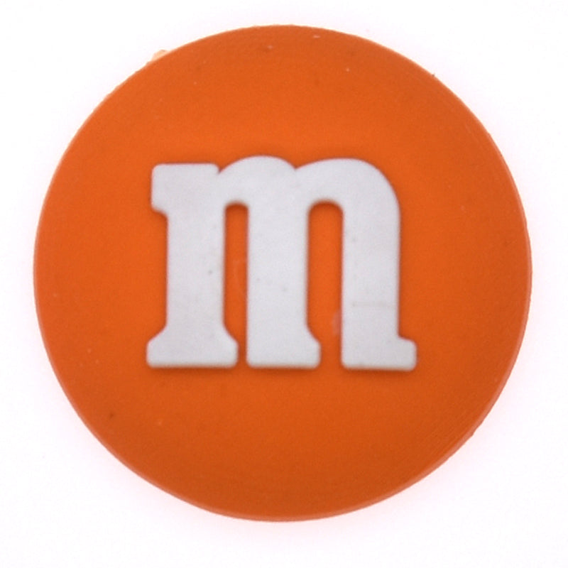 M and M's ORANGE drag?e chocolate confectionery 28-20 Shoe Charm
