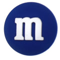 M and M's DARK BLUE drag?e chocolate confectionery 28-23 Shoe Charm