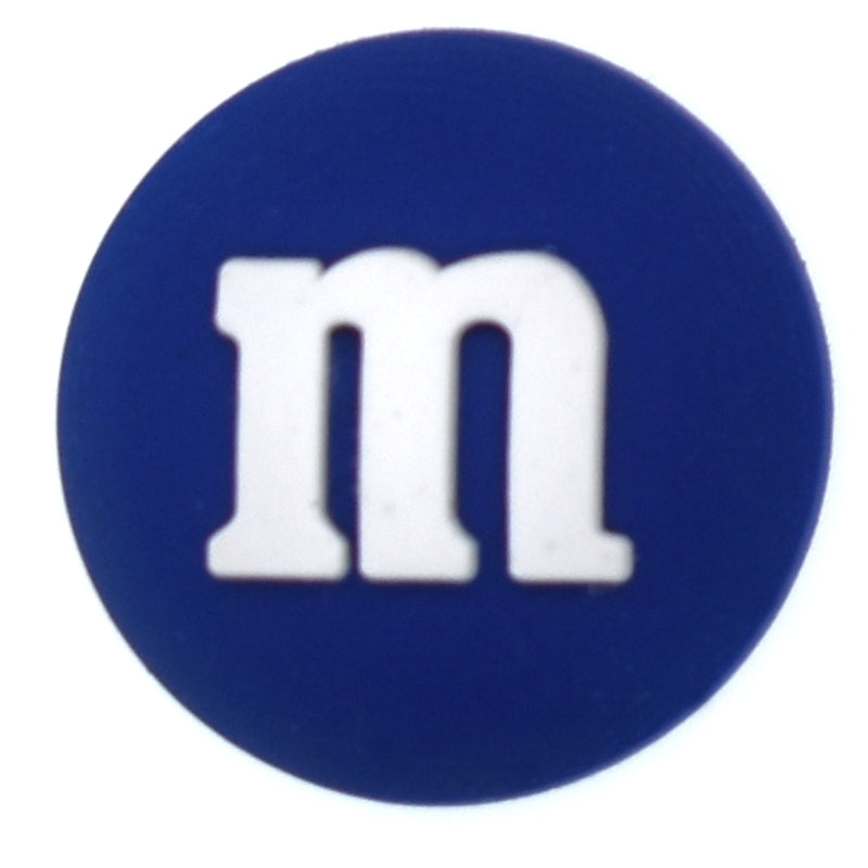 M and M's DARK BLUE drag?e chocolate confectionery 28-23 Shoe Charm