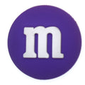 M and M's PURPLE drag?e chocolate confectionery 28-24 Shoe Charm