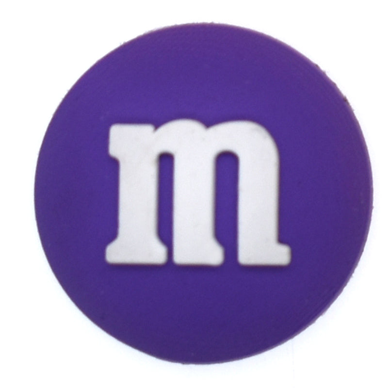 M and M's PURPLE drag?e chocolate confectionery 28-24 Shoe Charm