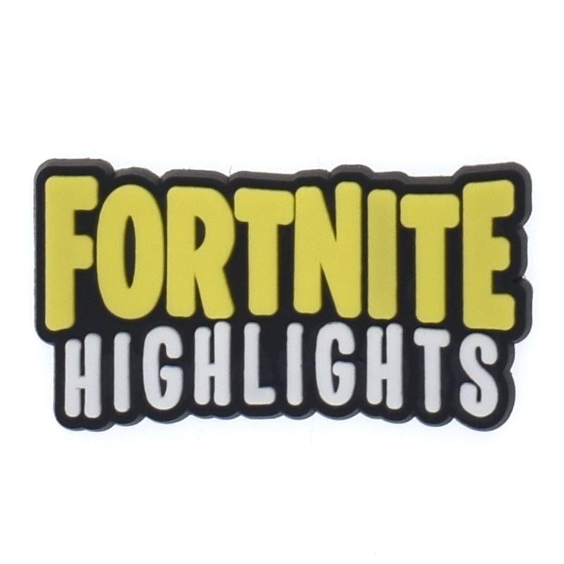 FORTNITE HIGHLIGHTS sign logo badge Fortnite 306-12 Shoe Charm