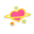 Pink heart planet 309-12 Shoe Charm