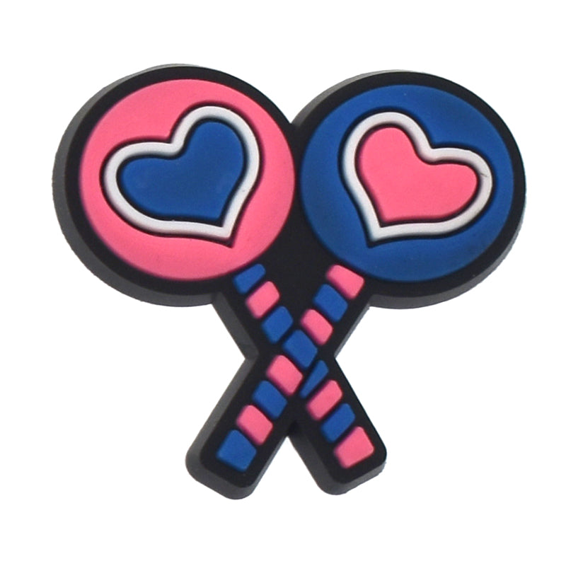 Hearts on sticks 309-13 Shoe Charm