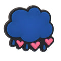 Blue cloud hearts 309-18 Shoe Charm