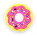 Pink sprinkled donut Stylish PVC Shoe Decoration 319-05