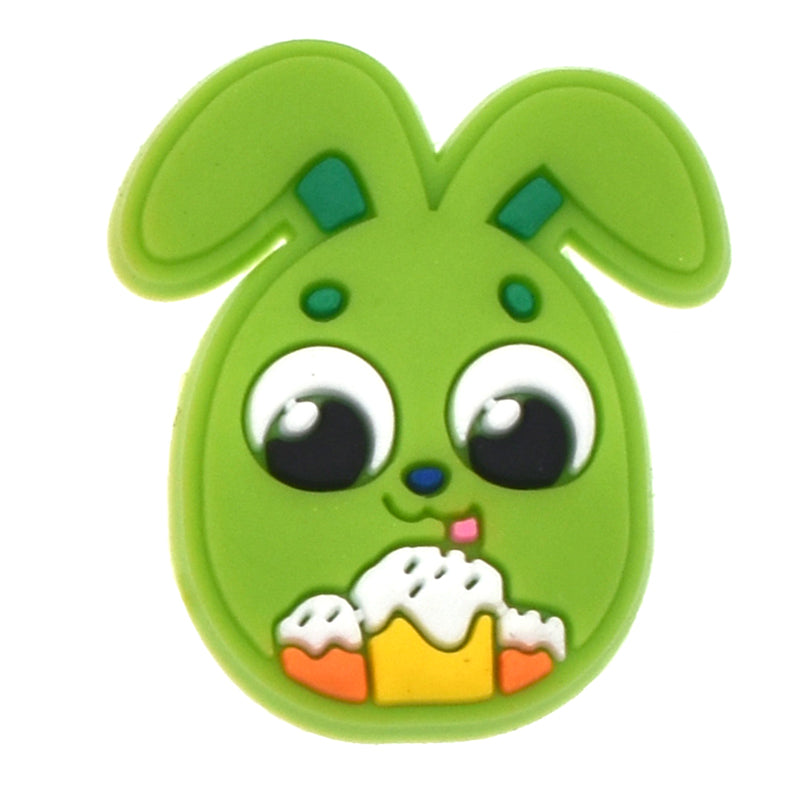 Green Snack Bunny 330-03 Shoe\n  Charm