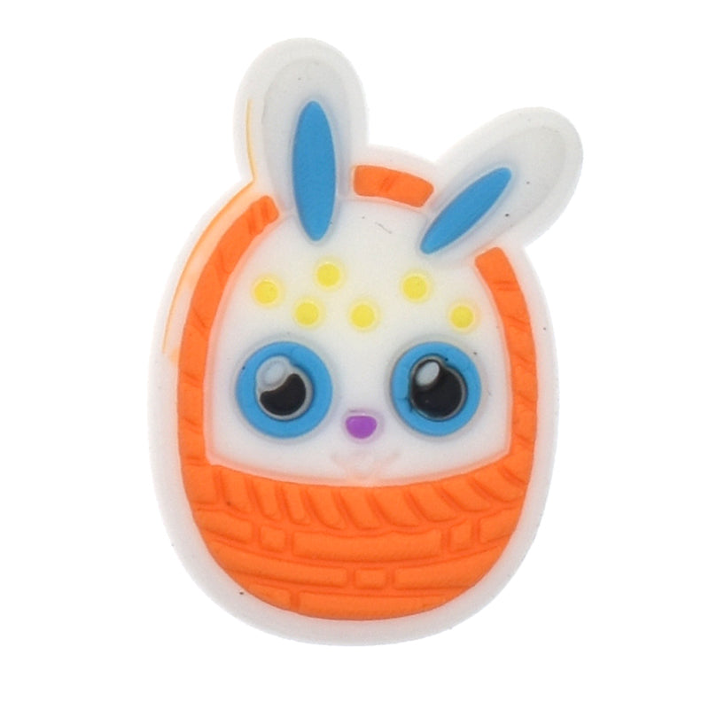 White Basket Bunny 330-08 Shoe\n  Charm