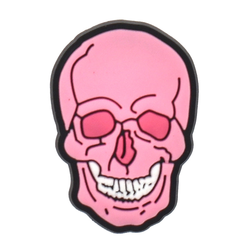 Pink SKULL face 339-05 Shoe Charm