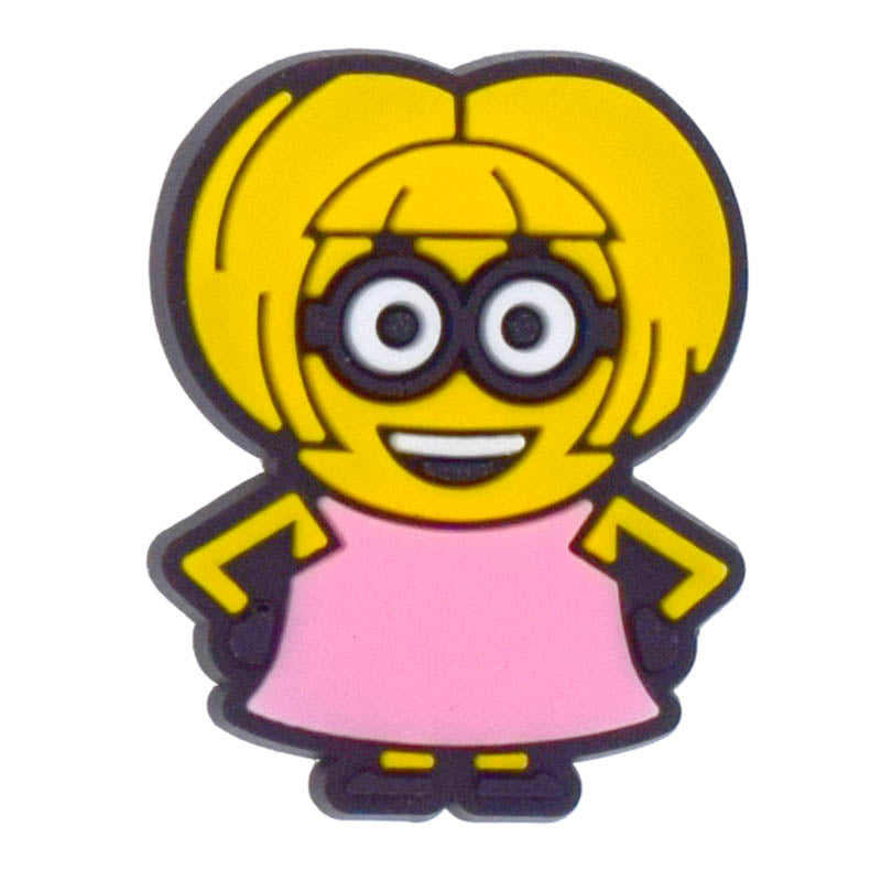Pink dress girl Minions 346-12 Shoe Charm