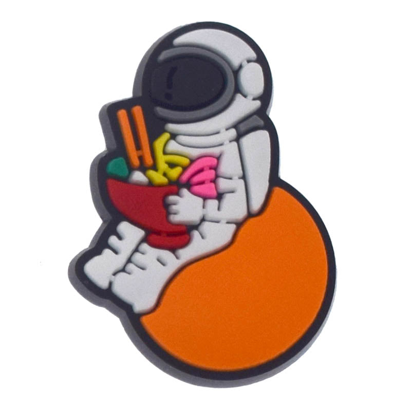 Asrtonaught eating noodles  362-04 Shoe Charm