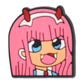 Pink hair devil girl Fashion Croc Shoe Charm 373-01 Shoe Charm