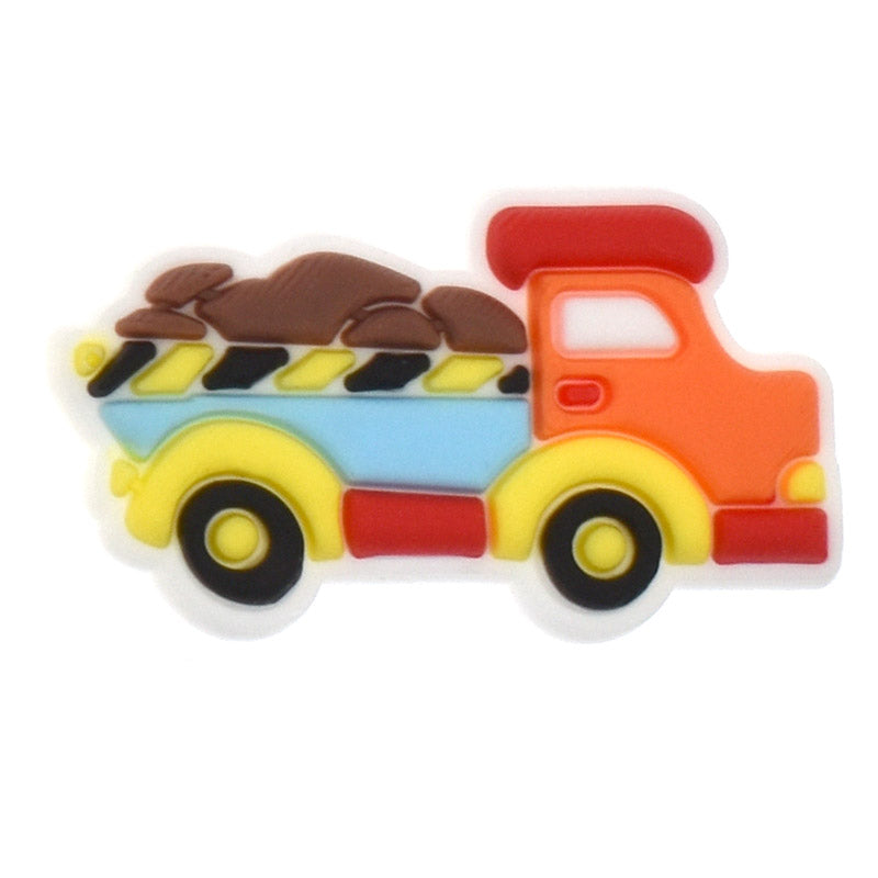 Orange\n  flat bed truck 379-01 Shoe Charm