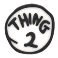 THING 2 HERE'S THE THING badge logo sign Snoopy 412-08 Shoe Charm