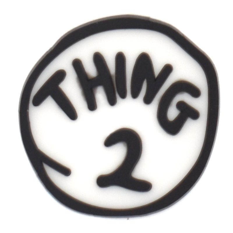 THING 2 HERE'S THE THING badge logo sign Snoopy 412-08 Shoe Charm
