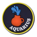 AQUARIUS round badge sign logo Astrology, Horoscope 42-13 Shoe Charm