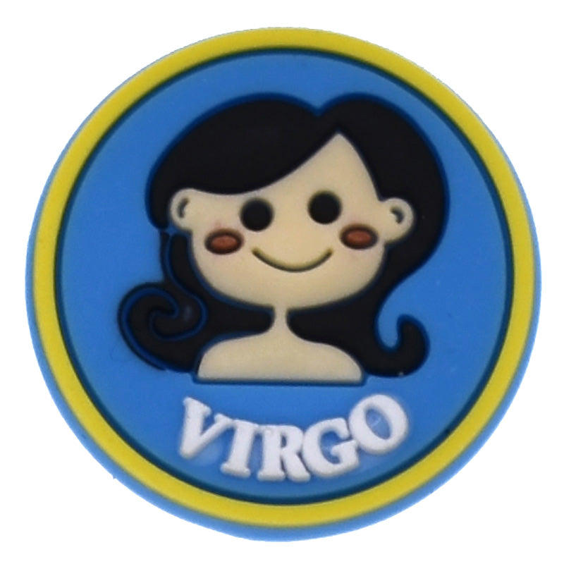 VIRGO round badge sign logo Astrology, Horoscope 42-18 Shoe Charm