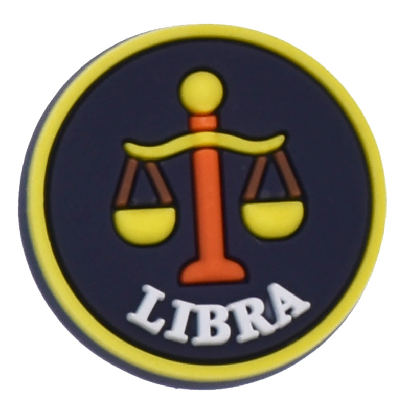LIBRA round badge sign logo Astrology, Horoscope 42-19 Shoe Charm