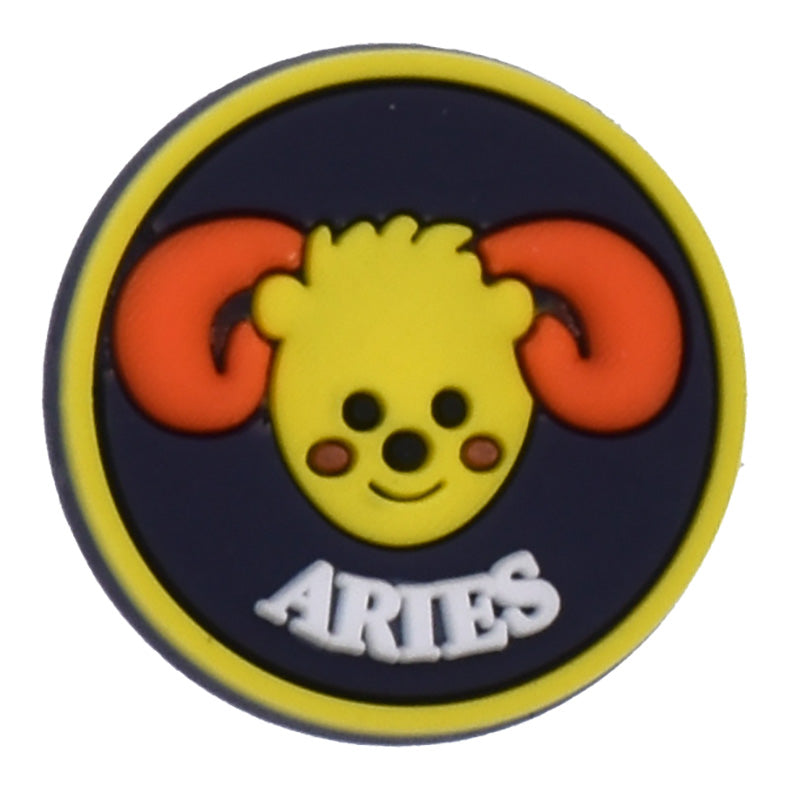 ARIES round badge sign logo Astrology, Horoscope 42-20 Shoe Charm