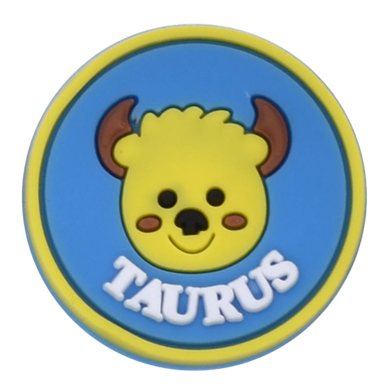 TAURAS round badge sign logo Astrology, Horoscope 42-23 Shoe Charm