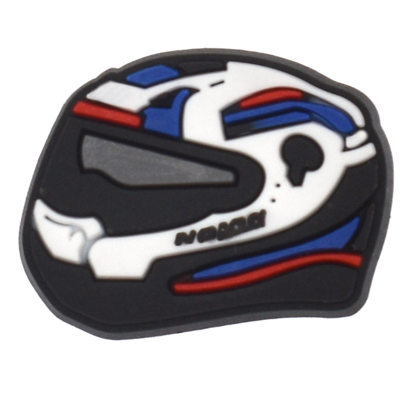 Crash helmet blue/white 432-02 Shoe Charm