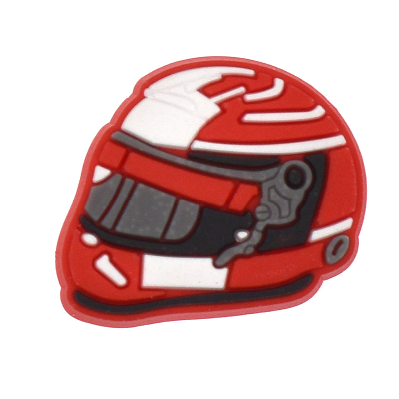 Crash helmet red/white 432-03 Shoe Charm