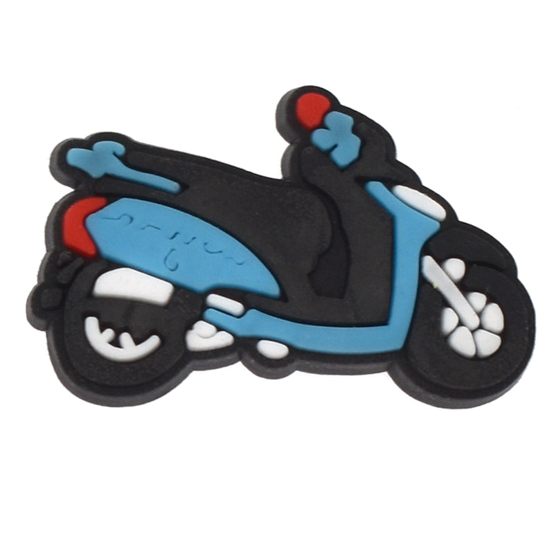 Motor scooter blue 432-04 Shoe Charm