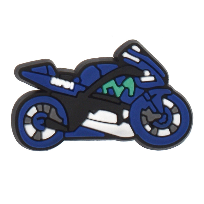 Motorbike Blue paint 432-05 Shoe Charm