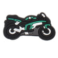 Motorbike green flash 432-06 Shoe Charm