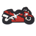 Motorbike white exhaust 432-08 Shoe Charm