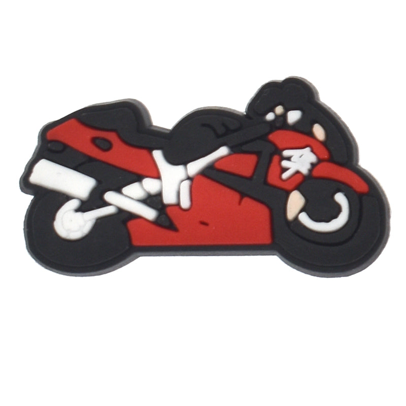 Motorbike white exhaust 432-08 Shoe Charm