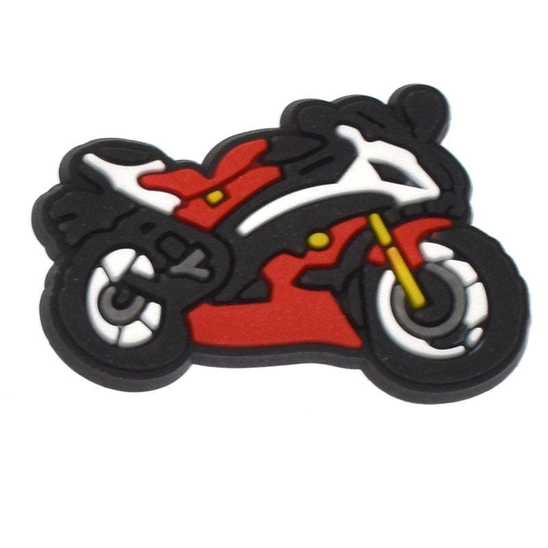 Motorbike red paint 432-09 Shoe Charm