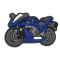 Motorbike grey tyres 432-11 Shoe Charm