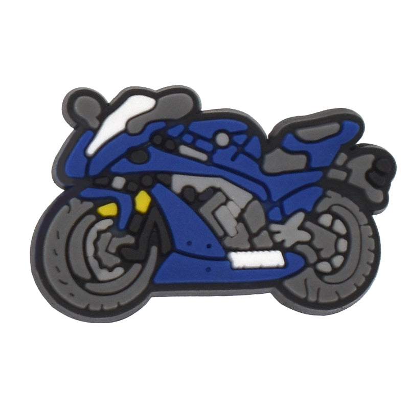 Motorbike grey tyres 432-11 Shoe Charm