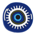 Round blue on blue Evil Eye 449-01 Shoe Charm