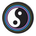 Yin & Yang black/white 449-02 Shoe Charm