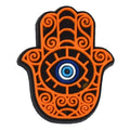 Orange Hamsa hand Evil Eye 449-07 Shoe Charm