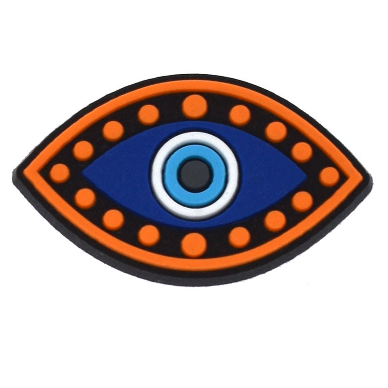 Oval orange spot Evil Eye 449-09 Shoe Charm