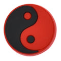 Yin & Yang red /black 458-02 Shoe Charm