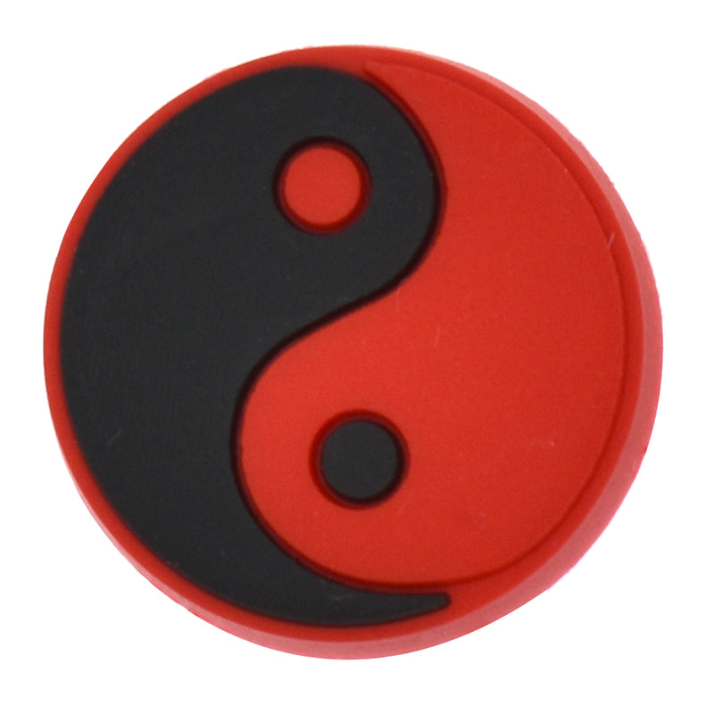 Yin & Yang red /black 458-02 Shoe Charm