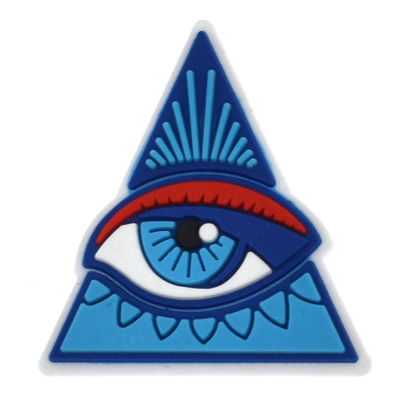 Triangle blue/blue Evil Eye 458-03 Shoe Charm