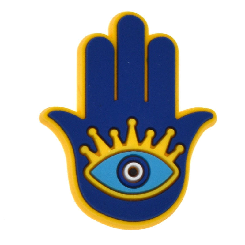 Blue Hamsa Hand Evil Eye 458-04 Shoe Charm