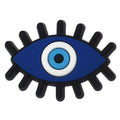 Oval Blue/blue with eye lashes Evil Eye 458-11 Shoe Charm